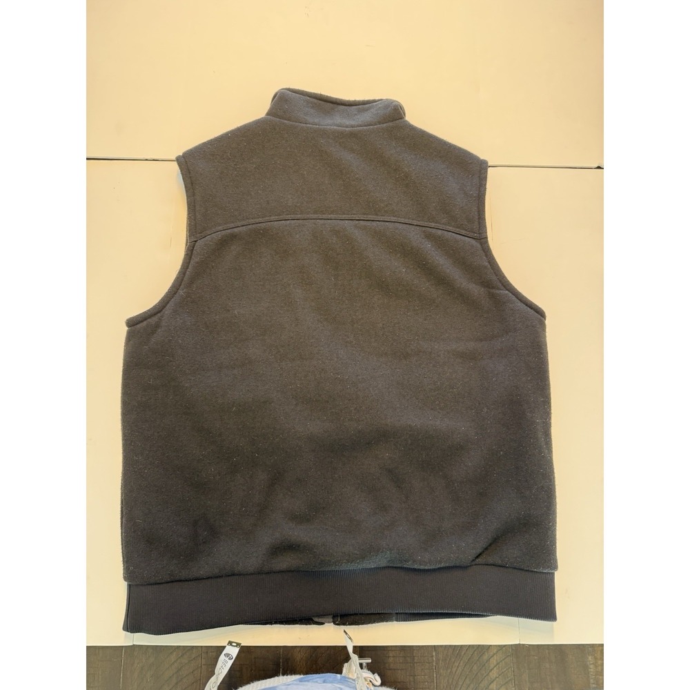 Patagonia Mens Better Sweater Full Zip Fleece Vest Black XL Quilted Lining - Picture 4 of 4
